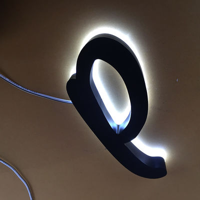 Sinal retroiluminado de aço inoxidável Barber Shop Logo 3000K-10000K da letra