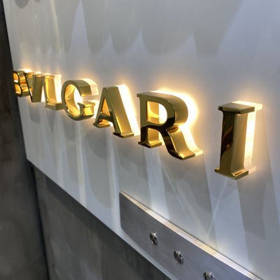 Sinais iluminados retroiluminados da letra e dos números para o CE RoHS dos negócios