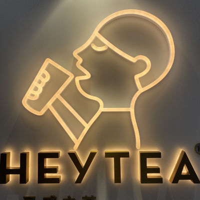 Do sinal retroiluminado da letra do ODM do OEM revestimento acrílico do espelho da placa do sinal do fulgor