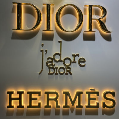 Do sinal retroiluminado da letra do ODM do OEM revestimento acrílico do espelho da placa do sinal do fulgor