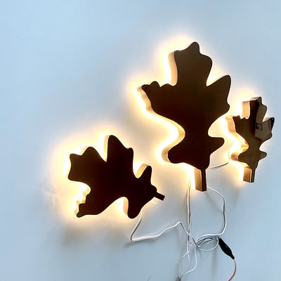 Oxidação de aço das letras de Rose Gold Mirror Backlit Stainless sinal retroiluminado do metal da anti