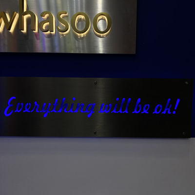 Roxo conduzido cafetaria do Backlighting do sinal da loja que ilumina o CE RoHS