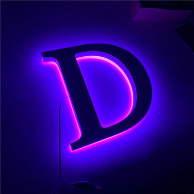 Roxo conduzido cafetaria do Backlighting do sinal da loja que ilumina o CE RoHS