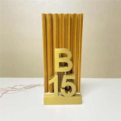 Os sinais de número da sala do hotel do ODM do OEM conduziram a chapa de matrícula 12V da porta da casa