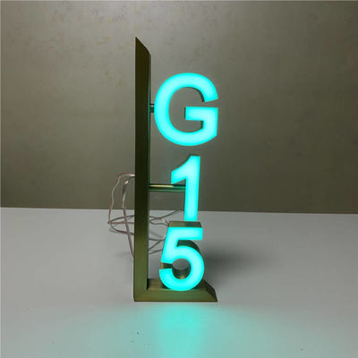 Os sinais de número da sala do hotel do ODM do OEM conduziram a chapa de matrícula 12V da porta da casa