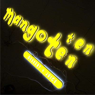 Anunciando o Signage acrílico 12VDC das letras do diodo emissor de luz de Shopfront