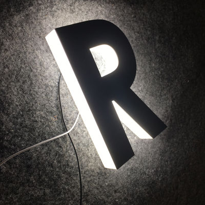 Propaganda dianteira iluminada acrílica da loja do sinal do alfabeto plástico do ODM do OEM