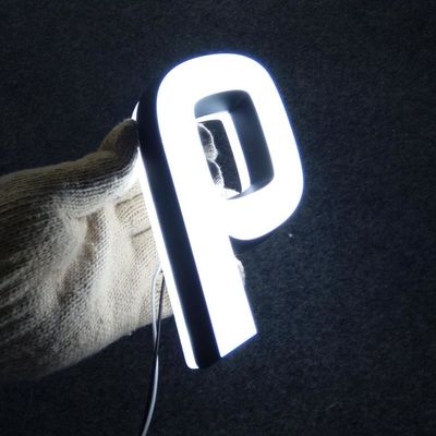 Caras dobro que iluminam o Signage de aço inoxidável AC110V-240V da rotulação das letras acrílicas do diodo emissor de luz