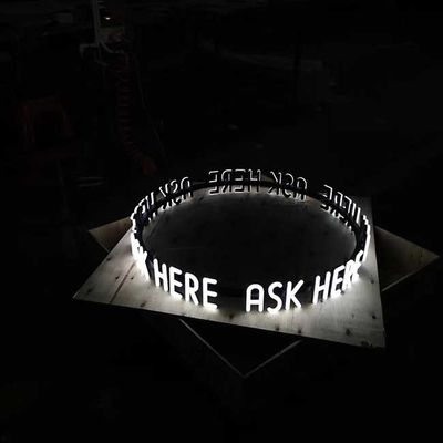 6500K conduziu o sinal Front Lit For Restaurant Hotel da letra de canal