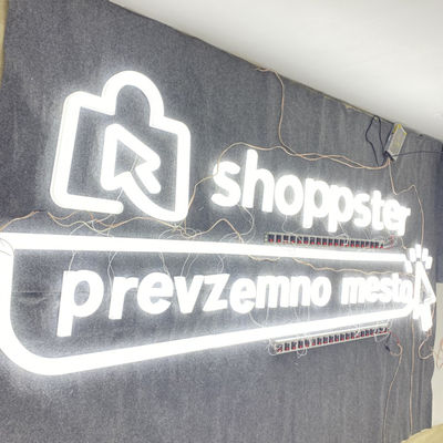 ODM do OEM de Branco Cor DIODO EMISSOR DE LUZ Acrílico Letras Empresa Logo Wall Sign
