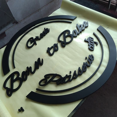 O sinal acrílico da letra 3D iluminou não letras de Logo Wall Mount Logo Sign do negócio