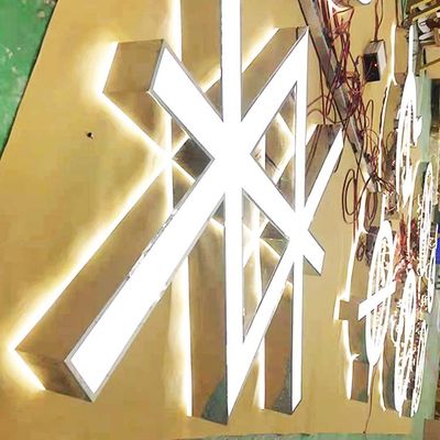 Sinais de aço inoxidável de Logo Giant Light Up Letters para o CE ROHS dos eventos