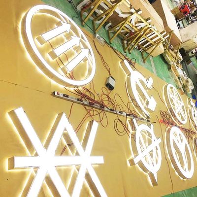 Sinais de aço inoxidável de Logo Giant Light Up Letters para o CE ROHS dos eventos