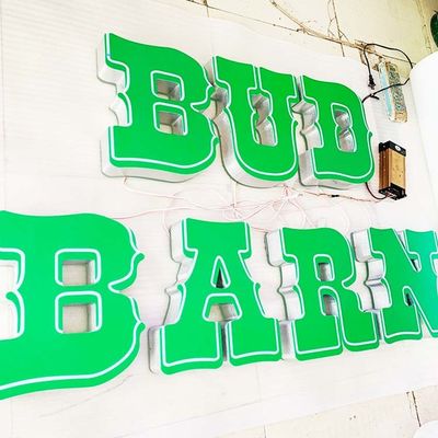 O ODM conduziu o alumínio 3d rotula a caixa de luz acrílica do alfabeto de 10cm