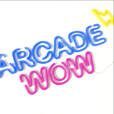 Decoração flexível acrílica do Signage da loja do sinal de néon do PVC exterior