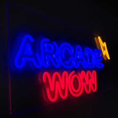 Decoração flexível acrílica do Signage da loja do sinal de néon do PVC exterior