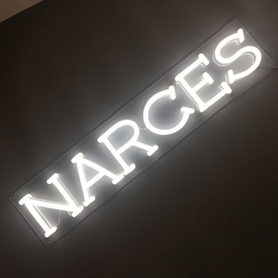 Letras traseiras acrílicas claras do sinal de néon do UL para a parede 62cm por muito tempo