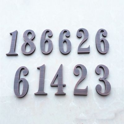 Letras de aço do metal do vintage da casa e UL ácido dos sinais de números anti