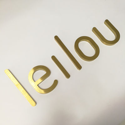 O sinal da letra do metal da loja dos cosméticos do ODM do OEM fabricou exterior