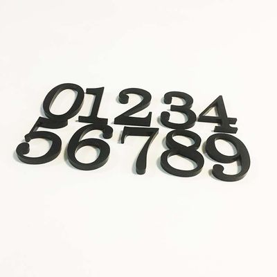 Matte Acrylic House Number Plaques preto assina o ODM reciclável do OEM