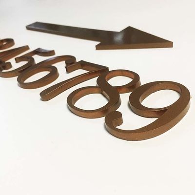 CE acrílico contínuo cortado liso ROHS dos sinais de número da porta do sinal acrílico da letra