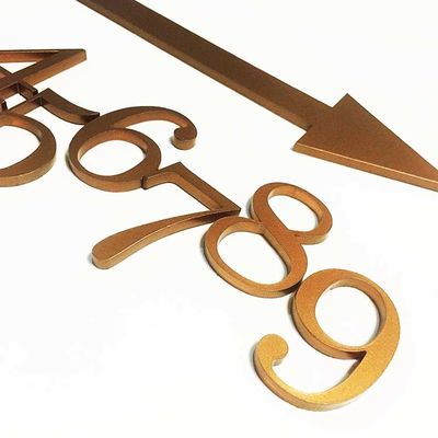 CE acrílico contínuo cortado liso ROHS dos sinais de número da porta do sinal acrílico da letra