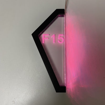 Sinal claro personalizado apartamento da casa do número 3D RGB RGBW da porta acima