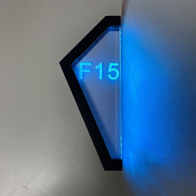 Sinal claro personalizado apartamento da casa do número 3D RGB RGBW da porta acima