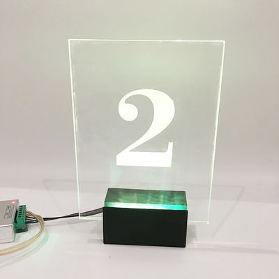 Front Door Big RGB conduziu a chapa do sinal de número da casa 50000 horas