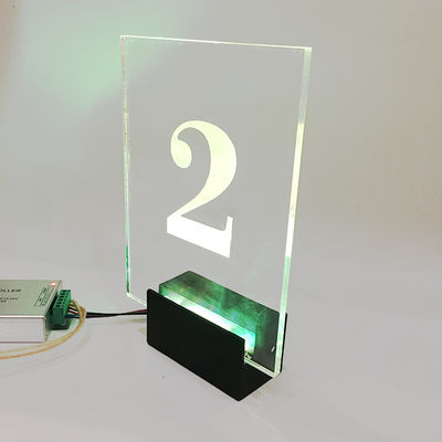 Front Door Big RGB conduziu a chapa do sinal de número da casa 50000 horas