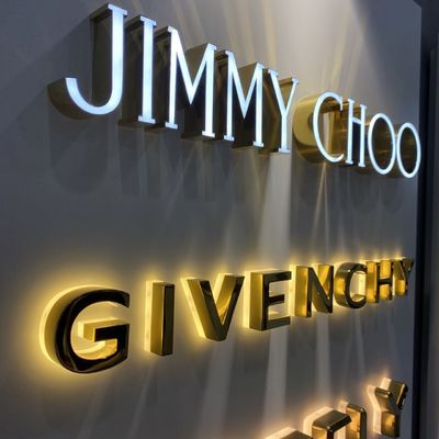 Corte do laser de Logo And Lettering Storefront Sign 12VDC do metal