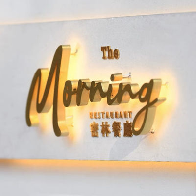 Corte do laser de Logo And Lettering Storefront Sign 12VDC do metal