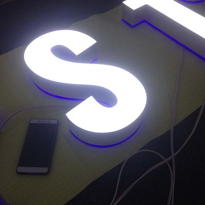 Lojas dianteiras de Front Lit Channel Letters For do sinal da loja acrílica da montagem 3-5mm da parede