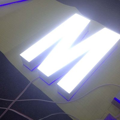 Lojas dianteiras de Front Lit Channel Letters For do sinal da loja acrílica da montagem 3-5mm da parede