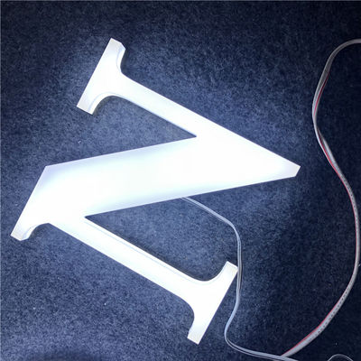 12mm Acrílico Empresa Logo Wall Sign Aluminum Channel rotula a anti oxidação