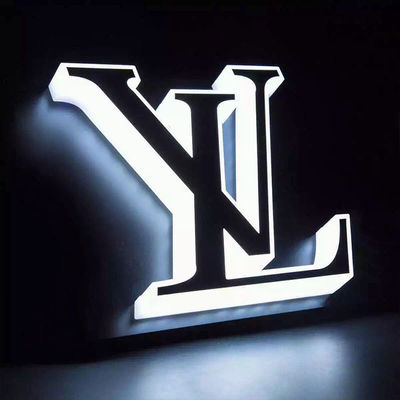 A letra de canal do Lit do reverso do metal assina a luz do gigante acima do ODM do OEM da letra