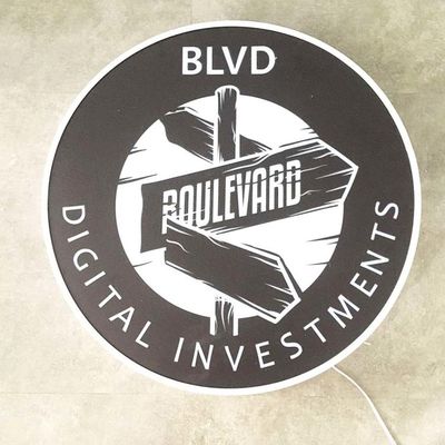 Feitos sob encomenda conduzidos iluminam acima a propaganda exterior da espessura do logotipo 50-200mm