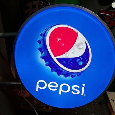 O anti vácuo UV exterior que forma o dobro de Thermoforming do Signage da caixa leve tomou partido