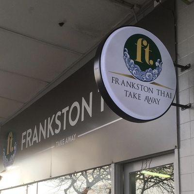 Montagem acrílica de alumínio da parede do projeto da placa do sinal do nome da cafetaria