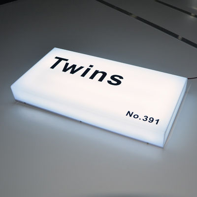 O quadrado conduziu o CE acrílico ROHS do sinal de Lightbox