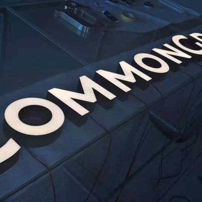 CE de aço inoxidável ROHS do Signage de Logo Sign Led Business Shopfront das letras 3d