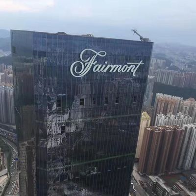 Letras de canal claras conduzidas de Logo Building Sign 3d do nome da empresa