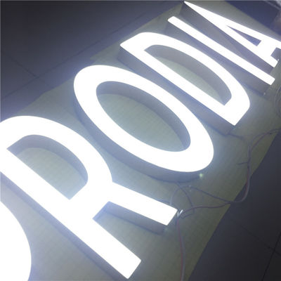 O laser feito sob encomenda exterior cortou a placa HIGHSPAN de Logo Signs Light Up Sign do metal