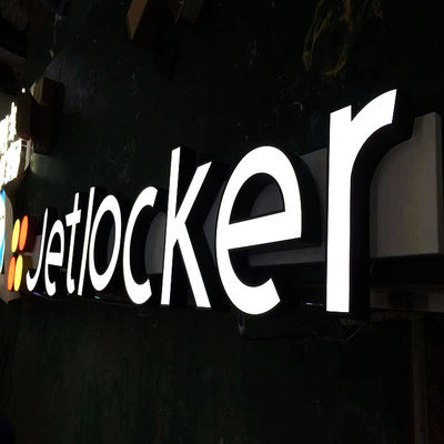 O sinal durável atrativo da letra 3d conduziu a placa acrílica do restaurante do canal 3mm