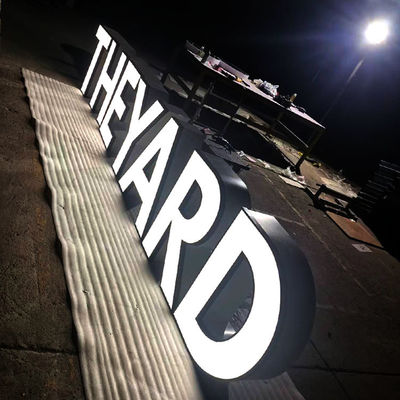 O sinal durável atrativo da letra 3d conduziu a placa acrílica do restaurante do canal 3mm