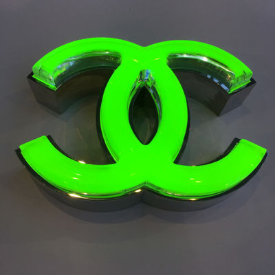 Alfabeto impermeável 60HZ iluminado metal do sinal da letra 3D