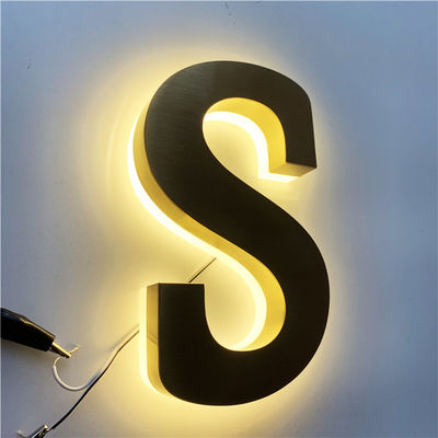 CE retroiluminado de aço inoxidável ROHS da placa do sinal do restaurante de HIGHSPAN