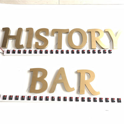 CE retroiluminado de aço inoxidável ROHS da placa do sinal do restaurante de HIGHSPAN