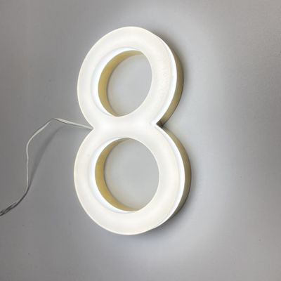 3D Windproof Front Lit Sign Board acrílico 50000 horas de vida