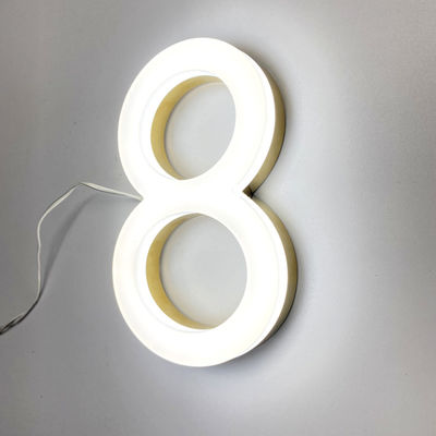 3D Windproof Front Lit Sign Board acrílico 50000 horas de vida